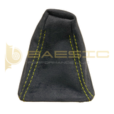 BMW E9X Automatic Shift Boot Alcantara Suede with Yellow Stitching