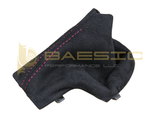 BMW E60 E6X Automatic Shift Boot Alcantara Suede with Red Stitching