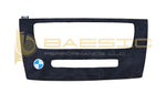 BMW E92 Media Cover In Black Alcantara Suede with BMW Logo Embroidery