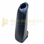 BMW E9X E-brake Handle wrapped in leather with stitching