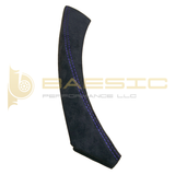BMW E9X Handle Cover Alcantara Suede with Purple Stitching