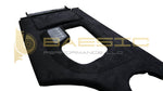 BMW 5-Series Center Console Wrapped in Black Alcantara Suede